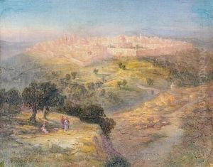 Landscape Outside Of Jerusalem by Samuel Lawson Booth