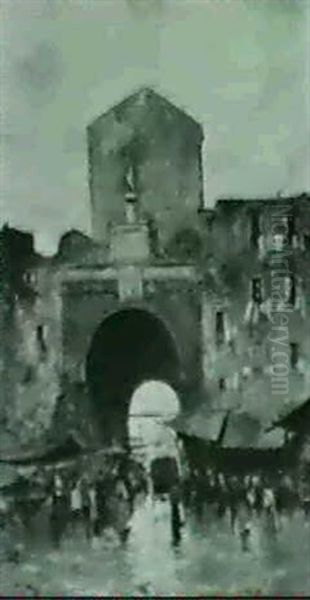 Italian Market Scene - view 1