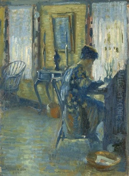 Woman At A Desk - view 1
