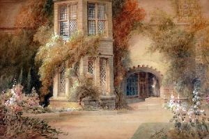 On The Terrace, Haddon Hall, Derbyshire by Frederick William Booty