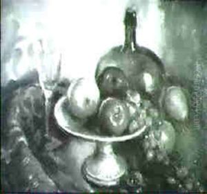 Still Life With Fruit, Wine Jug And Goblet by John Hubbard Rich