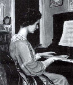 At The Piano by John Hubbard Rich