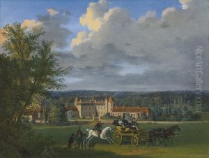 Chateau De La Rocque, Close To Millau by Alexandre Louis Marie Theodore Richard