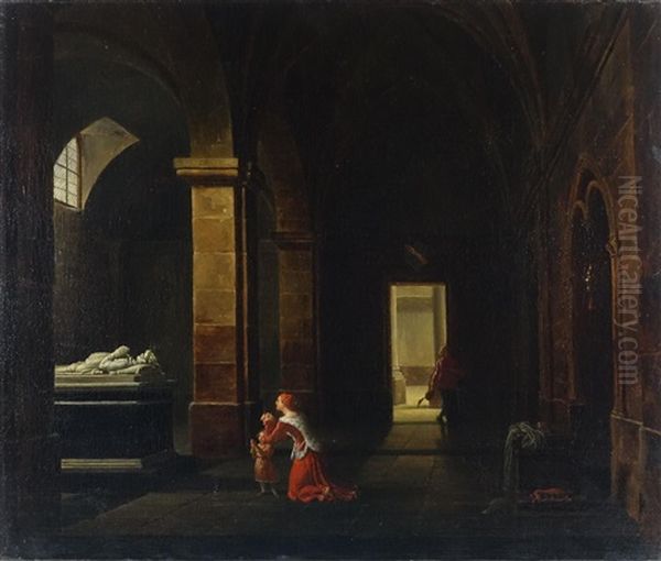 Jeanne De Navarre Conduisant Son Fils Arthur Au Tombeau De Son Pere Jean V, Duc De Bretagne - view 1