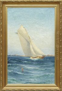 Segelbat Vid Skar by Ludvig Otto Richarde