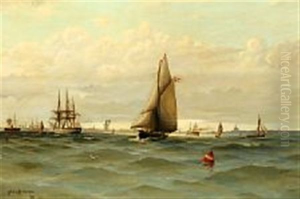 Several Ships On Copenhagen Roadstead - view 1