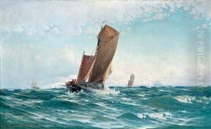 Sailing Ships by Ludvig Otto Richarde