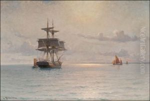 Evening Glow At Sea
