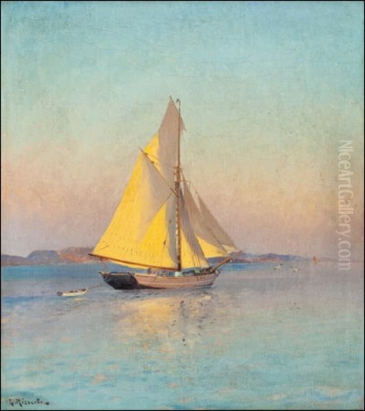 Sailing At Dusk - view 1
