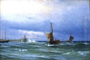 Fiskebatar Komma I Hamn, Molle by Ludvig Otto Richarde