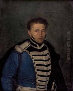 Bildnis Eines Herren In Uniform by Lois Georg Boppo