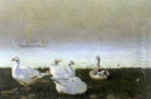 Snow Geese By The Sea by Frank Richards
