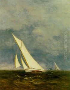 America's Cup Yacht Race, 1887, "volunteer" And "thistle"