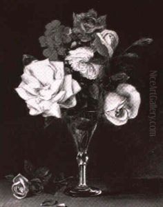 Roses In Crystal Goblet