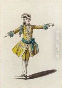 Etude De Costume De Ballet Masculin by Louis Rene Boquet