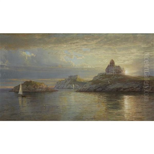Harbor Entrance On Bull Point, Conanicut Island, Rhode Island - view 1