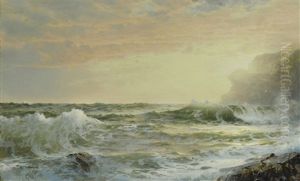 Twilight: Horsehead Rock, Conanicut Island In The Narragansett Bay