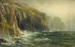 Cliffs And Waves by William Trost Richards