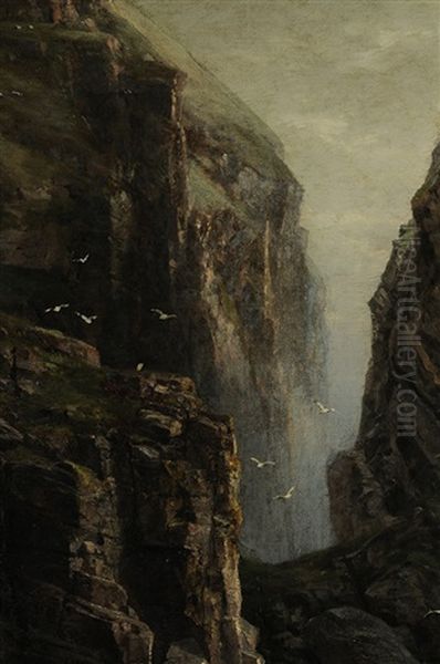 Coast Of Cornwall-view Of Tintagel Castle - view 1