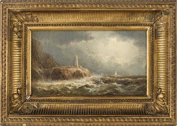 Coastal Scene With Lighthouse - view 1