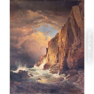 The Otter Cliffs, Mount Desert Island, Maine by William Trost Richards