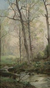 The Four Seasons - Spring (+ 3 Others; 4 Works) by William Trost Richards