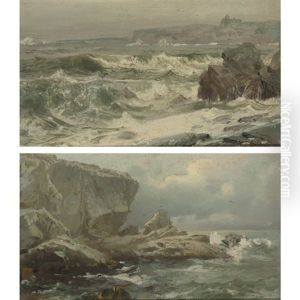 The New England Coast (pair) by William Trost Richards