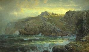 Conanicut Island From Gray Cliff, Newport, R.i. by William Trost Richards