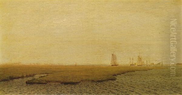 Ships In The Inlet, Atlantic City - view 1