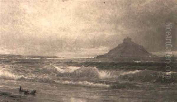 Seascape With Mountain In The Distance - view 1