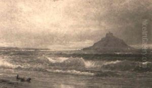Seascape With Mountain In The Distance Seascape With Mountain In The Distance