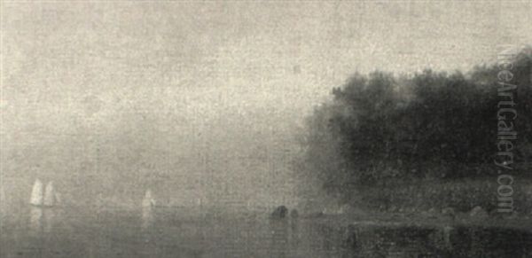 Sailboats In An Inlet - view 1