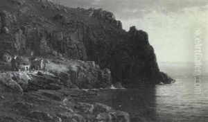 A Fisher Village Near Land's End, Cornwall, England by William Trost Richards