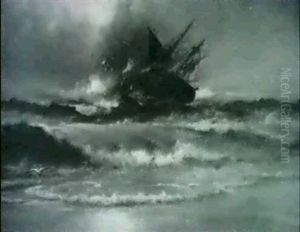 Seascape With Shipwreck by William Trost Richards