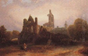 Melrose Abbey by Thomas Miles Richardson the Elder