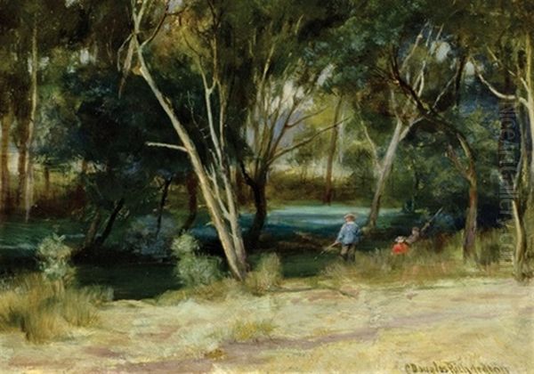 Fishing, Kooyong Creek - view 1