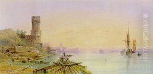 Coln, Gesamtansicht Vom Bayenturm Aus Bis St. Cunibert Und Mit Deutz by Edward Martindale Richardson