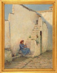 Corner In A Spanish Patio by Francis Henry Richardson