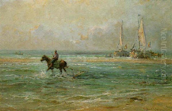 Shrimpers On The Shore - view 1