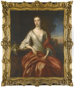 Portrait Of Lady Lucy Ridgeway, Countess Of Donegal, A Castle Beyond