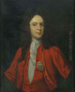 Portrait Of A Gentleman In A Red Coat And A White Cravat thumbnail
