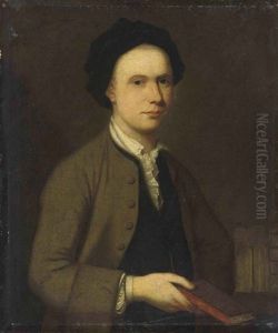 Portrait Of A Gentleman Wearing A Brown Coat And Holding A Copy Of Spectator Portrait Of A Gentleman Wearing A Brown Coat And Holding A Copy Of Spectator