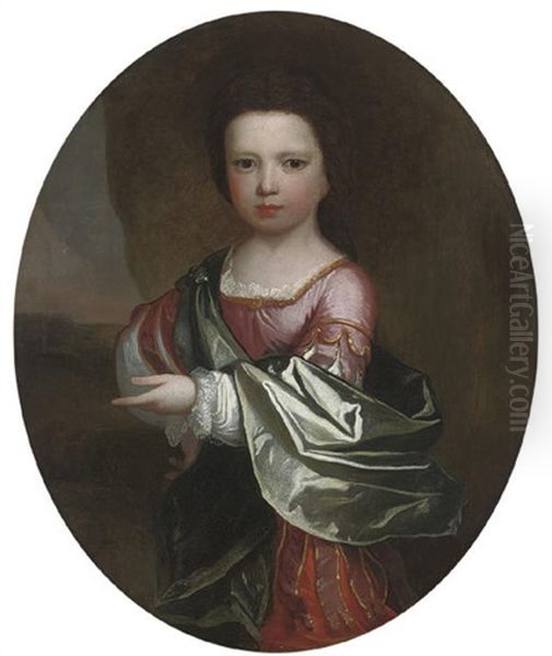 Portrait Of A Young Child In Classical Dress - view 1