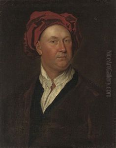 Portrait Of A Gentleman (matthew Prior?) In A Brown Robe And Red Cap