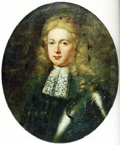 Portrait Of A Gentleman Wearing Armour And A Lace Cravat