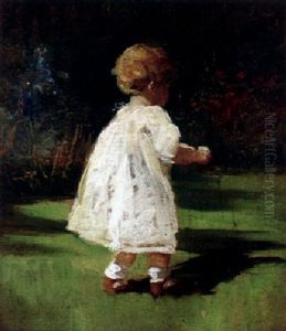 Child In The Garden by Mary Curtis Richardson