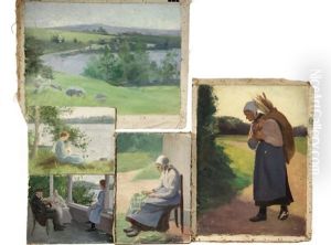 Genre Scenes & Landscape (5 Works) by Mary Neal Richardson