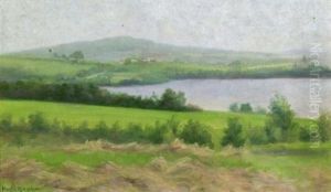 Mountain Lake, A Camden Landscape (+ Apple Blossoms, Oil On Board, Unsgd.; 2 Works)