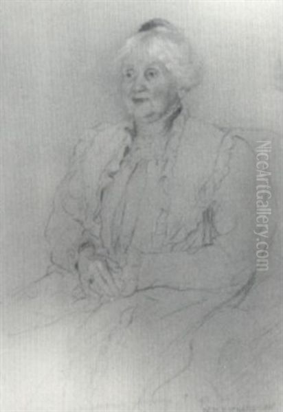 Portrait Of A Lady With A Bun - view 1