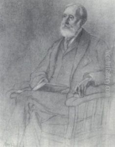 Portrait Of A Gentleman With A Book by Mary Neal Richardson